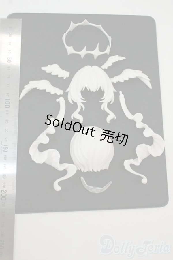 画像2: ルナに捧ぐ 未塗装　ヘアパーツ Y-25-12-10-162-YD-ZY (2)