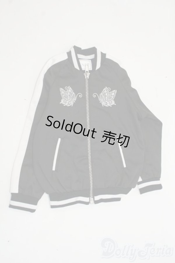 画像1: SD13/OF エンブロイダリースカジャン(萩と蝶) Y-25-12-17-122-YD-ZY (1)