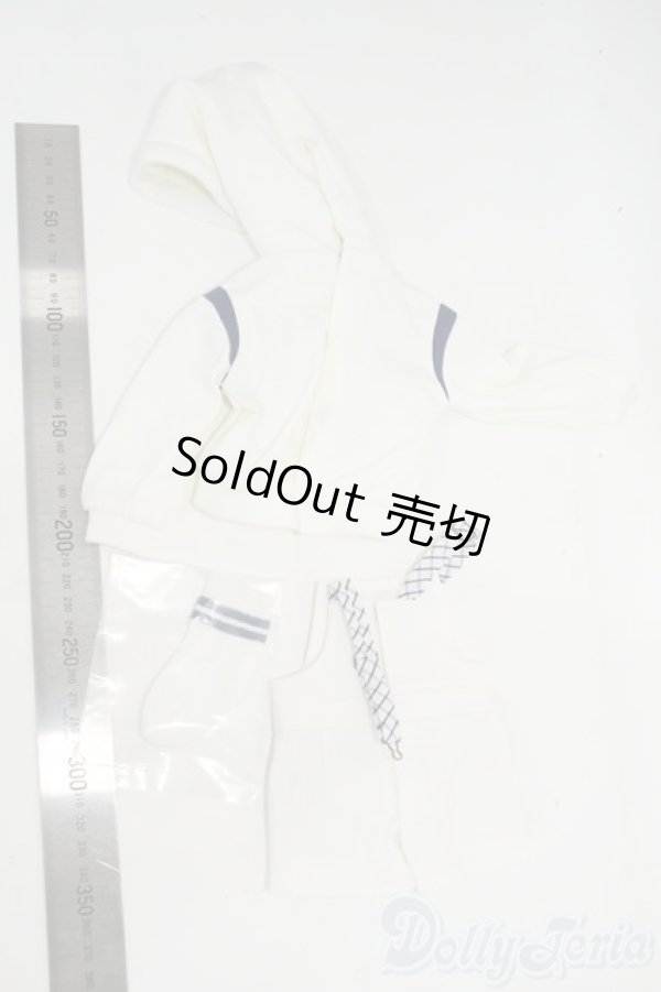 画像2: SDM＆MSD/OF:ホワイト x チェックサロペットセット Y-26-01-14-177-YD-ZY (2)