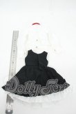 画像2: ＭDD/OF：ラブリーブラックワンピースセット・ミニ Y-26-02-18-100-WT-ZY (2)