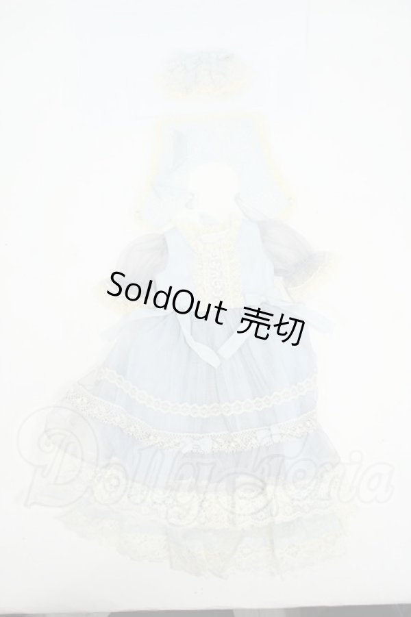 画像1: SDM/OF:レーシーチュールドレス(アジサイ)・ミニ Y-26-02-25-101-WT-ZY (1)