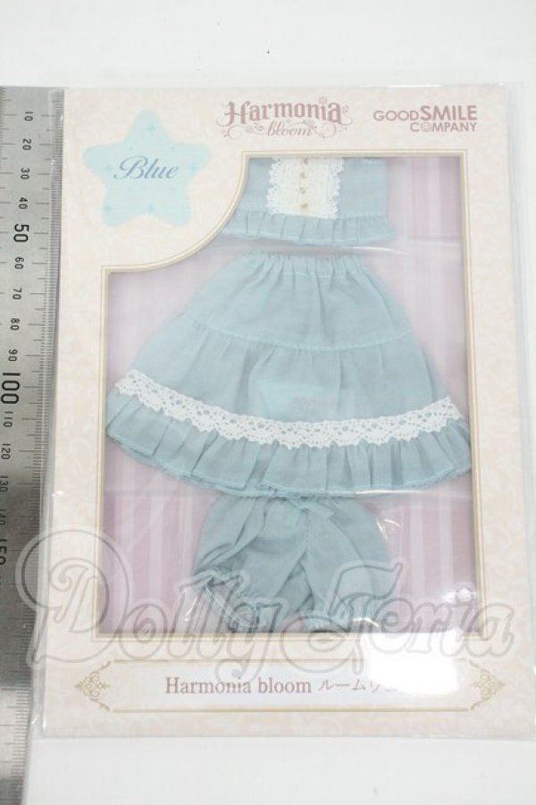 画像2: Harmonia bloom/OF:ルームウェア (ブルー) Y-26-02-25-062-WT-ZY (2)