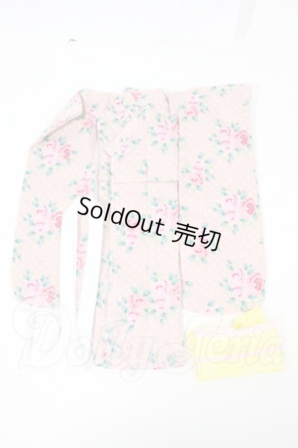 画像1: ジェニー/OF:2024年 裏無し着物 花柄:ピンク Y-26-03-11-224-WT-ZY (1)