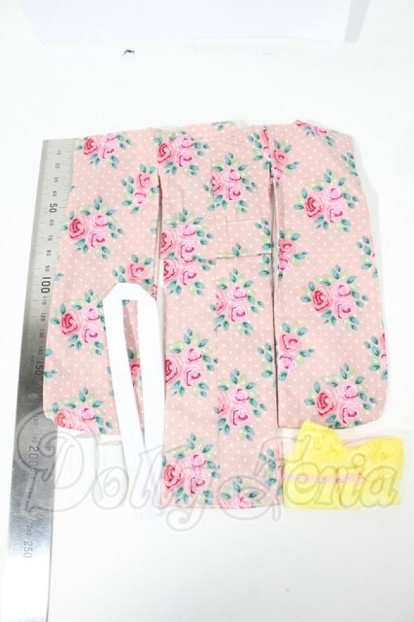 画像2: ジェニー/OF:2024年 裏無し着物 花柄:ピンク Y-26-03-11-224-WT-ZY (2)