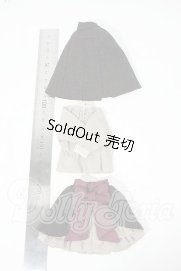 画像2: ruruko/OF:クラシカルマント＆スカートセット Y-26-03-11-247-WT-ZY (2)