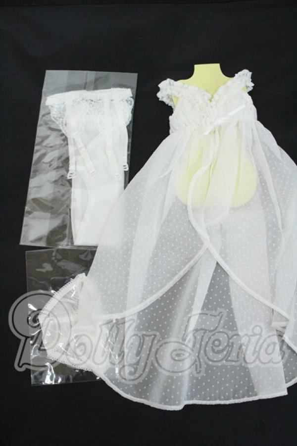 画像2: DD/OF:ふんわりベビードール(ホワイト) Y-26-04-08-044-WT-ZY (2)