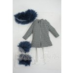 画像: ジェニー/OF:Little Factory製 モッズ風ファー付きコートドレスセット Y-26-04-08-267-WT-ZY