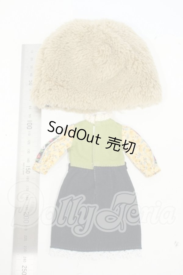 画像2: ネオブライス/OF:by.echo*コラボ ファーハットガールセット:ベージュ Y-26-04-15-262-WT-ZY (2)