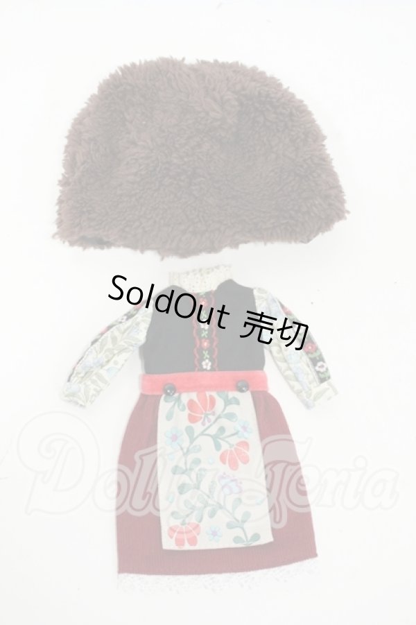 画像1: ネオブライス/OF:by.echo*コラボ ファーハットガールセット:ブラウン Y-26-04-15-261-WT-ZY (1)