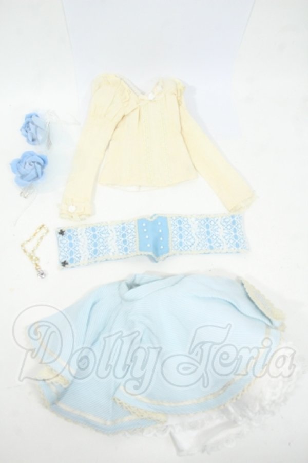 画像1: DD/OF:cherry milk様製 青いビスチェセット Y-26-04-15-241-WT-ZY (1)