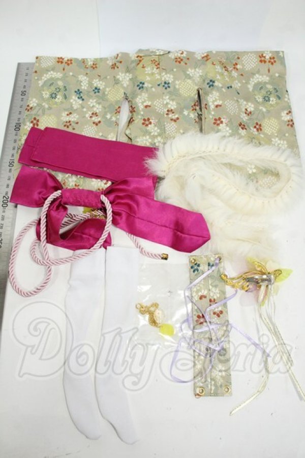 画像5: MDD/OF:「桜本屋」様製 華麗短い和服《煌》 Y-26-04-22-091-WT-ZY (5)