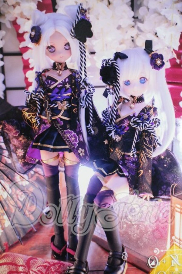 画像1: MDD/OF:Orione様製 MDDドール用衣装セット-咲- (紫) Y-26-04-22-081-WT-ZY (1)