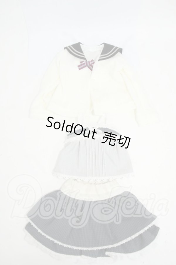 画像1: MDD/OF:pare ideal様製 セーラーカーディガンセット Y-26-04-22-105-WT-ZY (1)