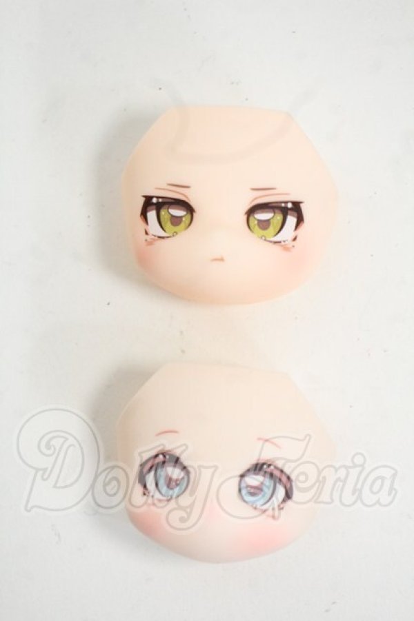 画像1: 不可食用人形/ドール 月飛び時間フェイスパーツ Y-26-04-22-024-WT-ZY (1)