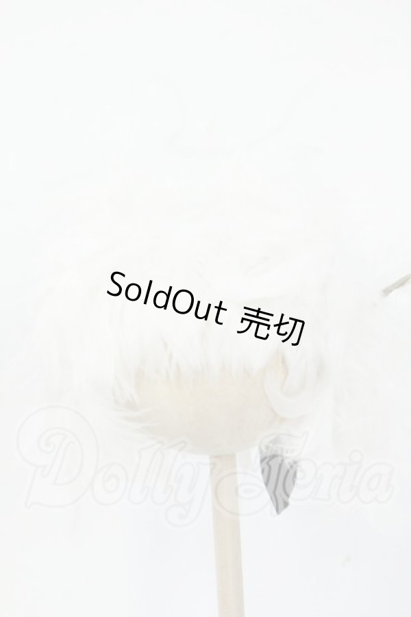 画像1: ネオブライス/OF:カラス屋様製 羽ウィッグ Y-26-04-22-173-WT-ZY (1)