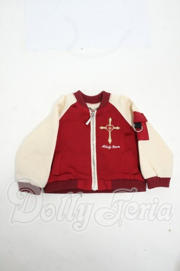 画像1: MSD＆SDM/OF:チャーム付き刺繍スカジャン Melody.C様製 Y-26-05-01-027-WT-ZY (1)