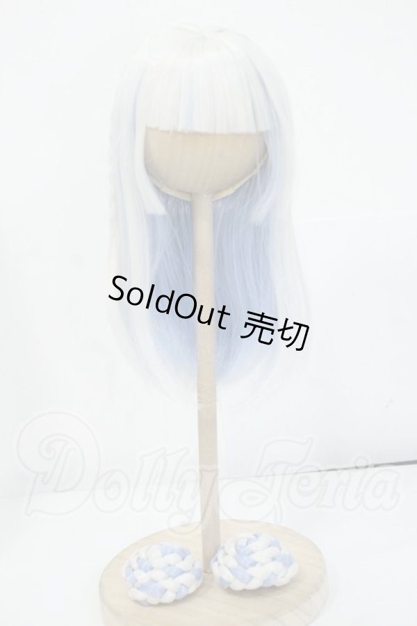 画像1: 8-9inch/Pigg Doll様製 ウィッグ Y-26-05-15-242-WT-ZY (1)