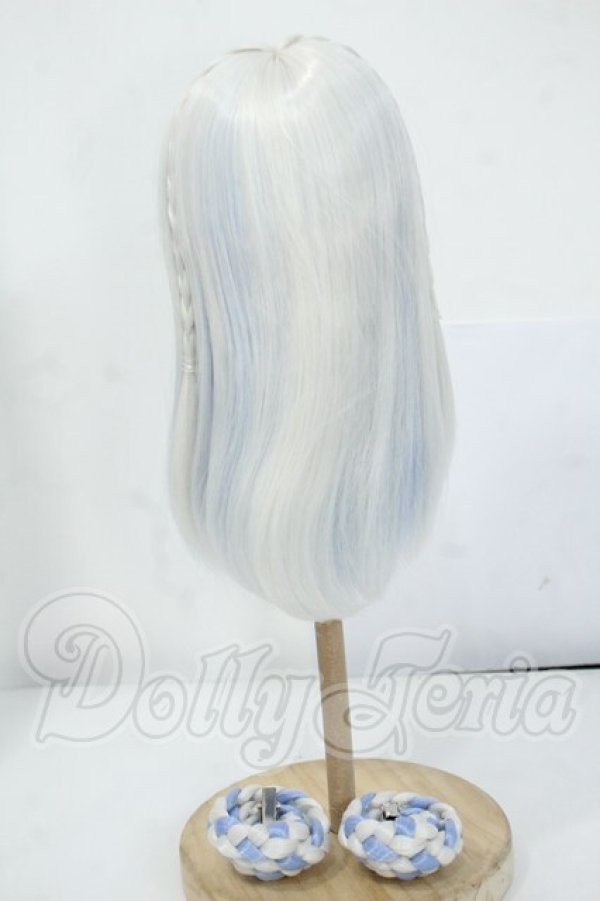 画像2: 8-9inch/Pigg Doll様製 ウィッグ Y-26-05-15-242-WT-ZY (2)