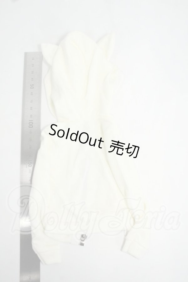 画像2: azone/OF:50cmサイズドール:AZO2 ネコミミフードパーカー Y-26-06-02-031-WT-ZY (2)