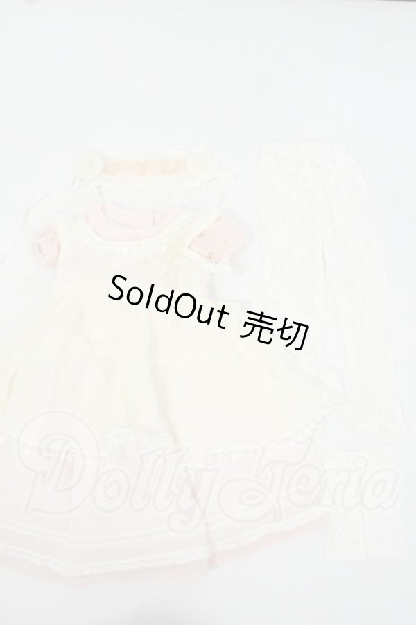 画像1: SDM＆MSD/OF:ナチュラルフラワーワンピースセット・ミニ Y-26-06-09-060-WT-ZY (1)