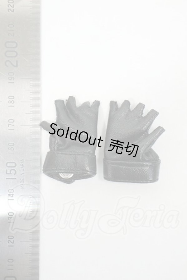 画像2: 40cmサイズドール/OF:DOLK SELECT:指ぬきレザーグローブ Y-26-06-16-236-WT-ZY (2)