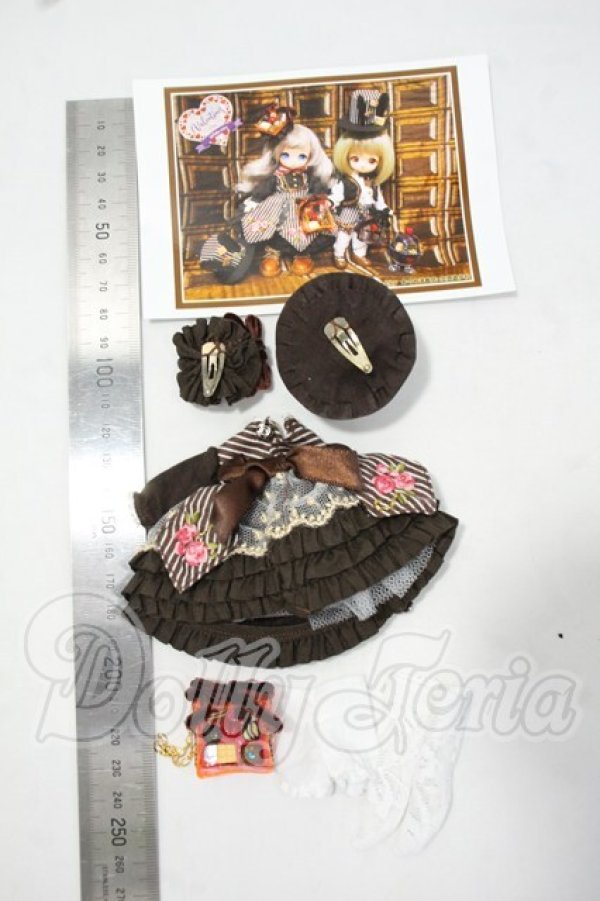 画像2: オビツ11/OF:あのめ洋裁店様製 チョコ服 Y-26-07-14-281-WT-ZY (2)