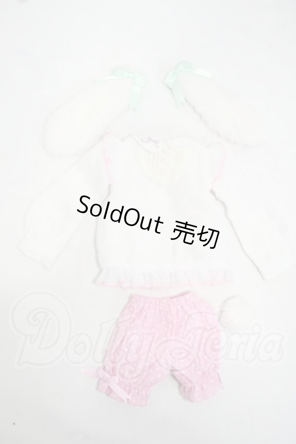 画像1: MDD/OF：天使のころも：ピーチシロップうさぎ・ミニ Y-26-07-21-041-WT-ZY (1)