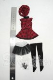 画像2: リカちゃん/OF:チェックワンピースドレスセット 2016年AWカジュアルコレクション:リトルファクトリー製 Y-26-07-21-130-WT-ZY (2)