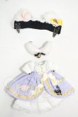 画像1: オビツ11/OF:RE:VANILLA*様製 黒猫へドレ+お菓子のラインワンピ♪ Y-26-07-28-011-WT-ZY (1)