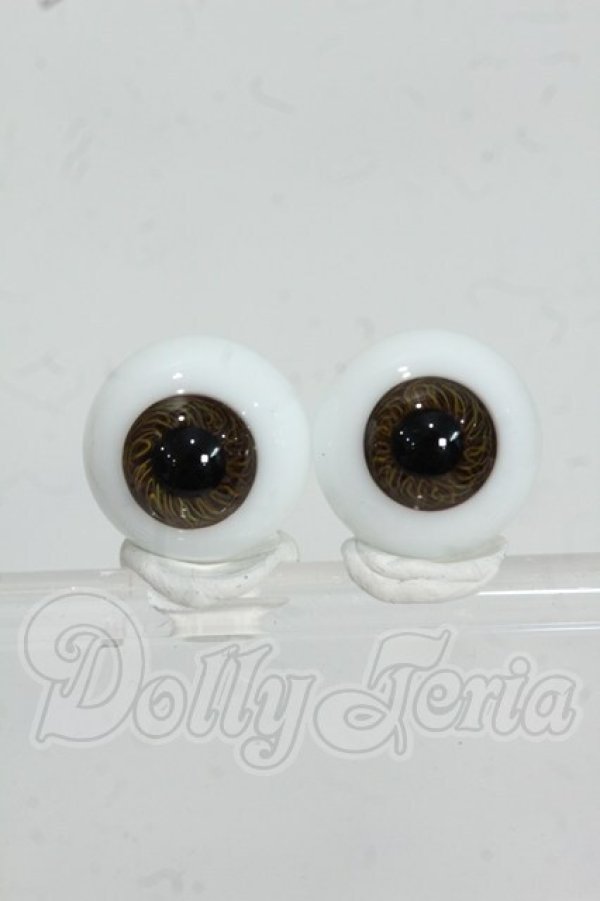 画像1: 16mm/Hand Glass Craft製 グラスアイ Y-26-07-28-084-WT-ZY (1)