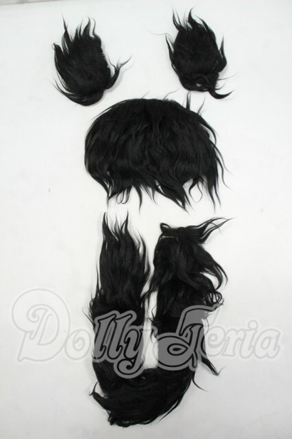 画像1: 9-10inch/ウィッグ Y-26-09-08-100-WT-ZY (1)