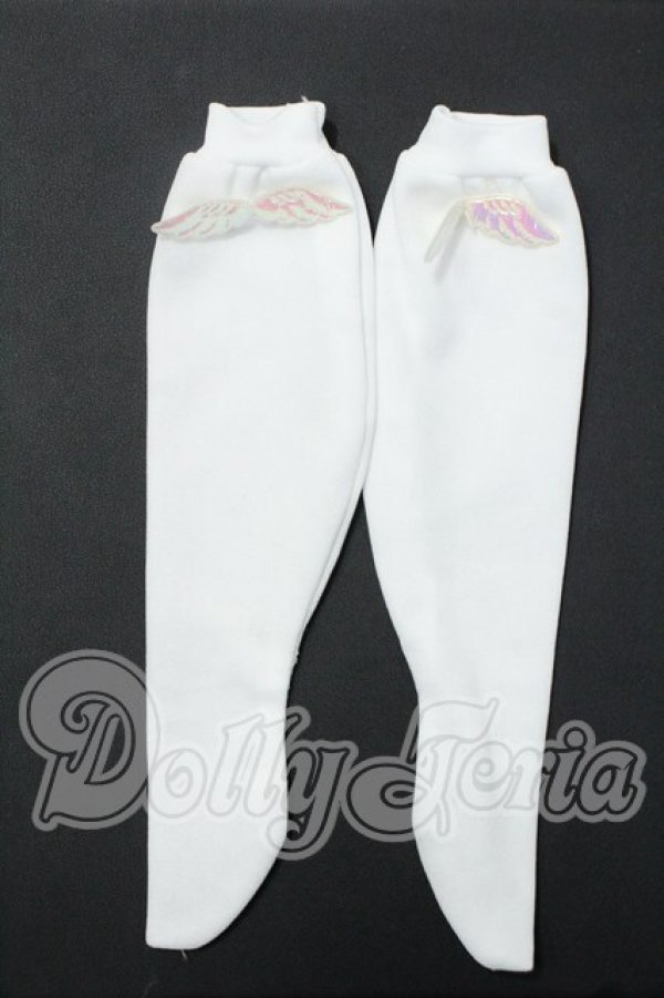 画像1: MDD/OF:靴下 shirousalon様製 Y-26-09-29-100-WT-ZY (1)
