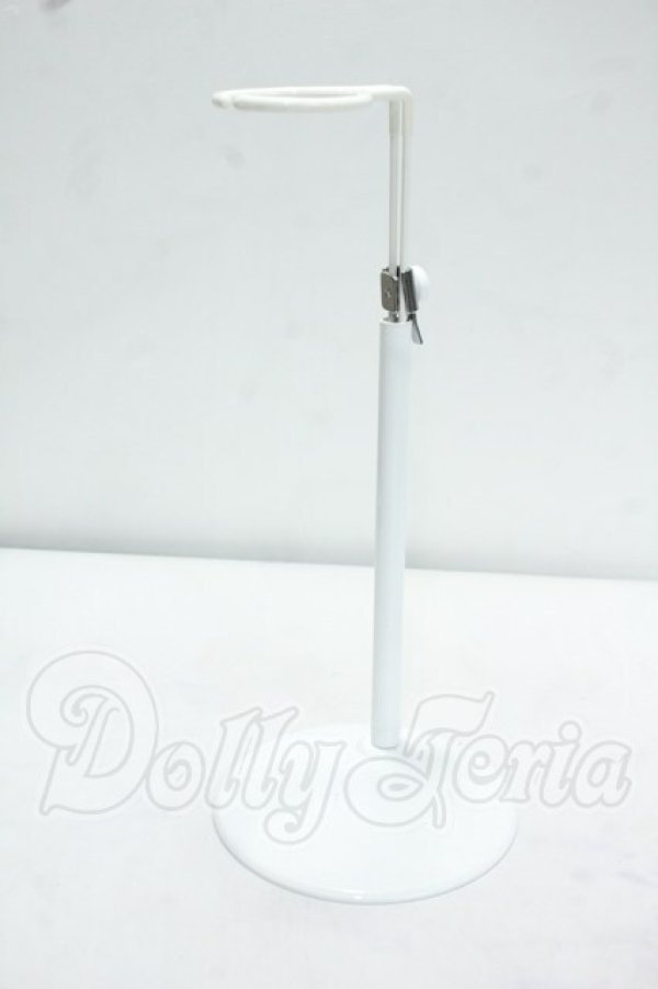 画像1: 1/4〜1/3サイズ/42cmドール用 金属製スタンド（白）標準タイプ Y-26-10-13-331-WA-ZY (1)