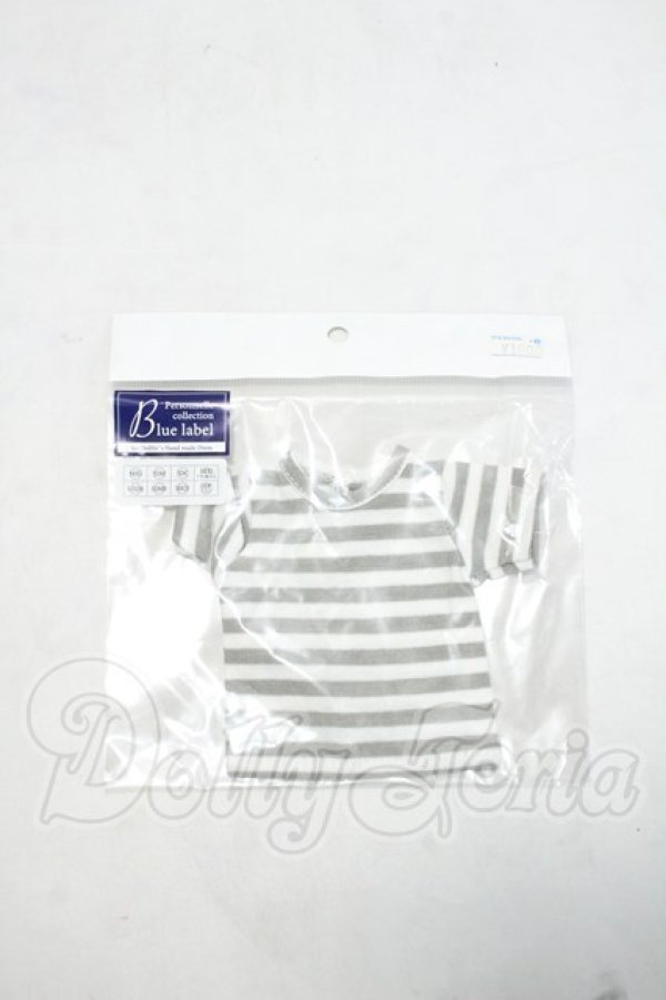 画像1: SDM&MSD/OF:ボーダーTシャツ・ミニ(グレー) Y-26-10-20-081-WA-ZY (1)