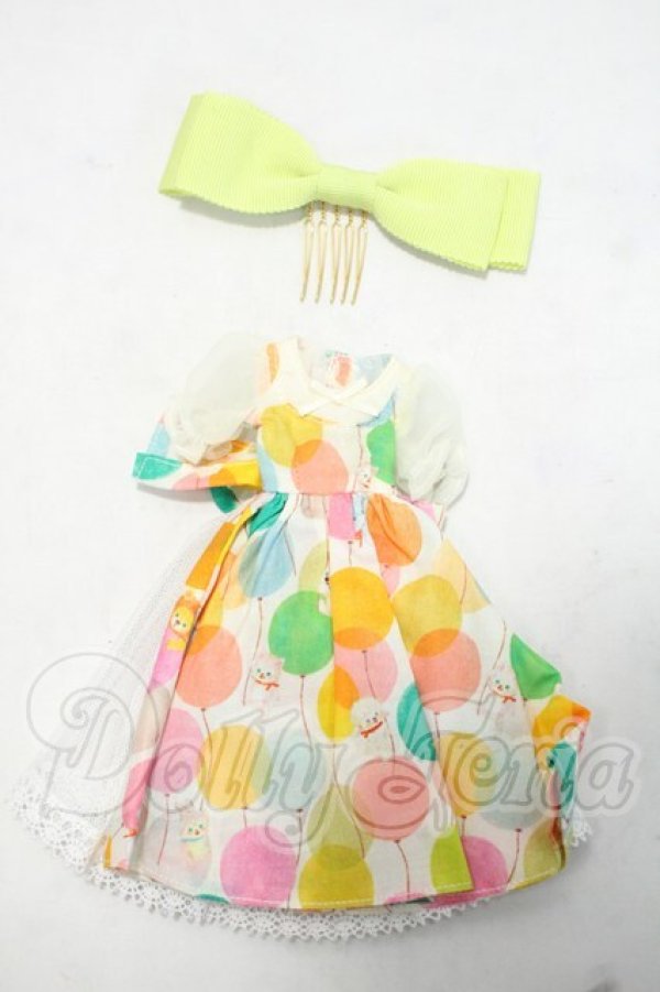 画像1: ネオブライス/OF:Dear Darling fashion for dolls『バルーン柄ワンピースセット』 Y-26-10-13-106-WA-ZY (1)