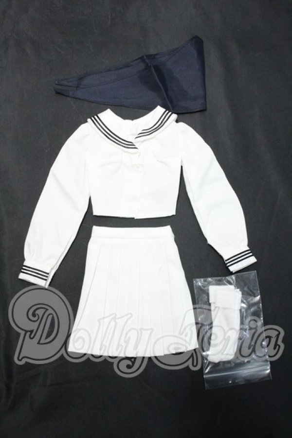 画像1: DD/OF:いちご屋様製 胸当て付きセーラー服(合服) Y-26-10-27-043-WA-ZY (1)
