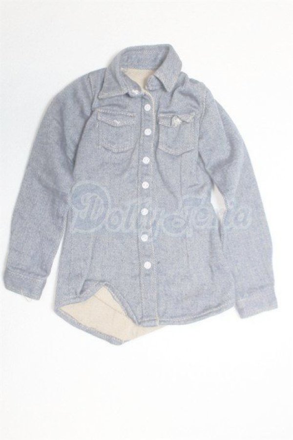 画像1: azone/OF:50ｃｍデニムシャツ ブルー/0 A-26-02-18-084-NY-ZA (1)