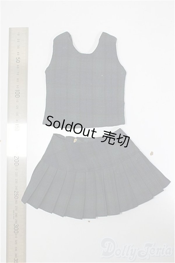 画像2: DD/OF: チェックベスト スカート セットアップ グリーン/0 A-26-02-04-294-NY-ZA (2)