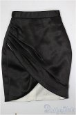 画像1: DD/OF: サテンタイトスカート ブラック/0 A-26-02-04-296-NY-ZA (1)