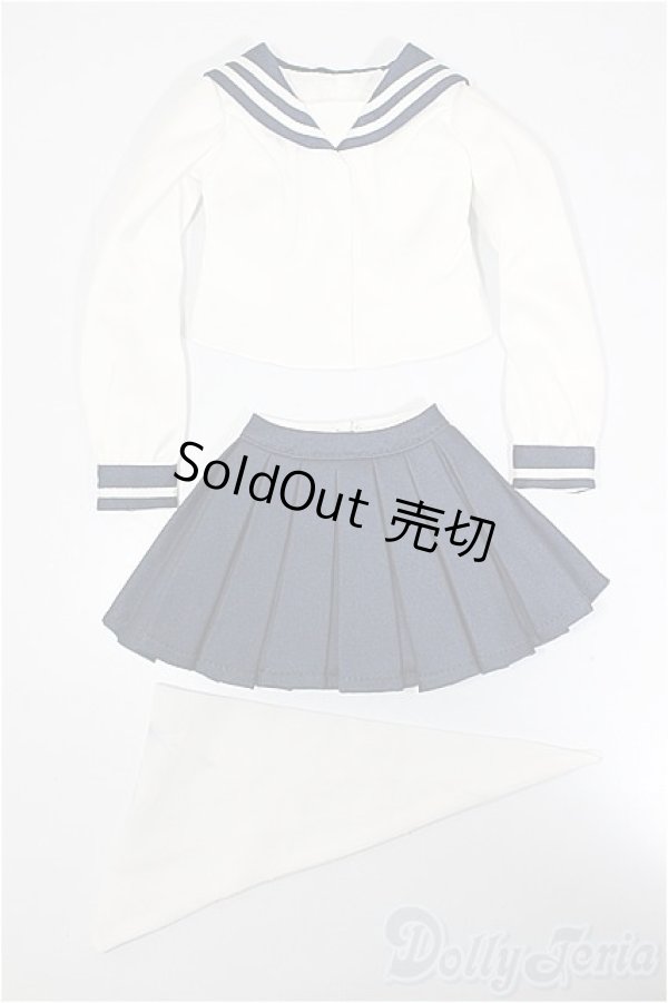 画像1: DD/OF:セーラー ジャケット スカート セットアップ シロネイビー/0 A-26-02-04-287-NY-ZA (1)
