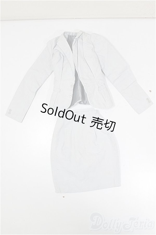 画像1: 50ｃｍドールサイズ/ ジャケット スカート セットアップ サックス/0 A-26-02-04-300-NY-ZA (1)