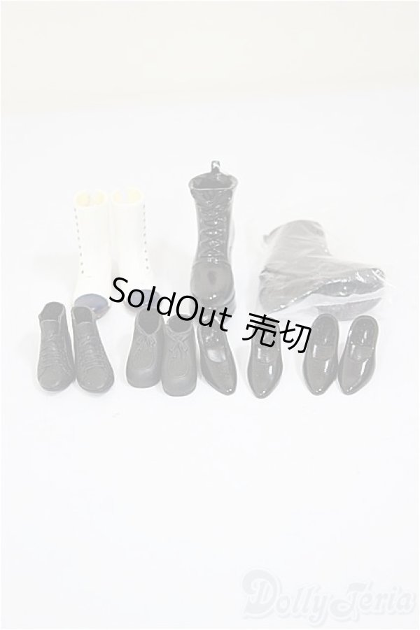 画像1: リカちゃん・ジェニーちゃんサイズ /OF:靴　クロ5 シロ1/ファッションドール　衣装 A-26-02-04-266-NY-ZA (1)