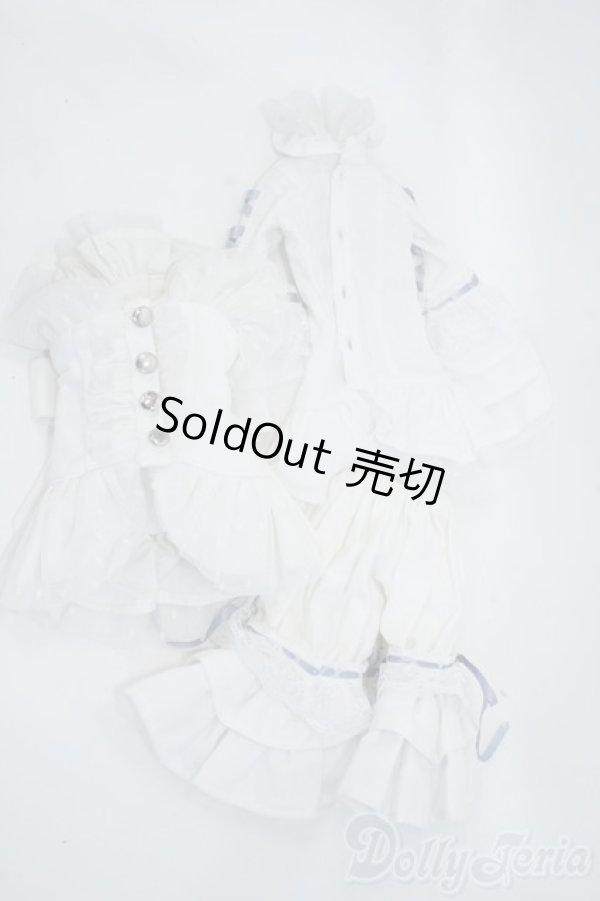 画像1: 60ＣＭ/of：水色×白衣装セット Y-25-08-06-278-NY-ZY (1)