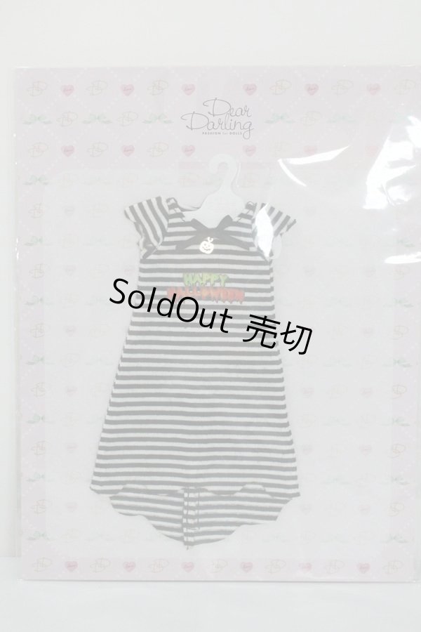 画像1: ネオブライス/OF：Dear Darlingハロウィンプリントワンピース・ブラック/ファッションドール　衣装 A-25-01-08-382-NY-ZA (1)