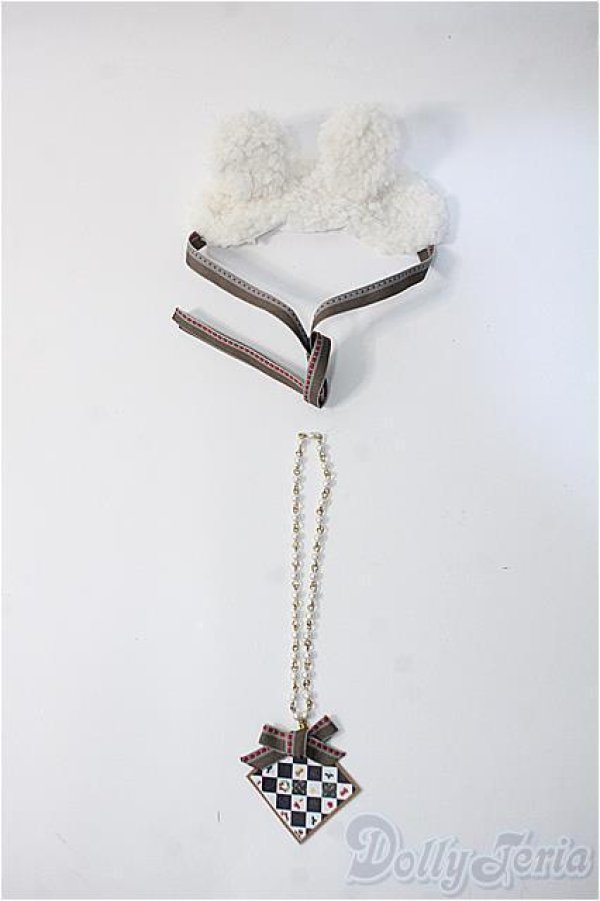 画像1: 幼SD/30cmサイズ：くまみみヘッドドレス・小物 Y-25-09-17-301-NY-ZY (1)