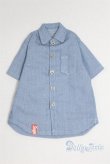 画像1: オビツ24サイズ/OF：デニム半袖シャツ/ A-25-03-12-059-NY-ZA (1)