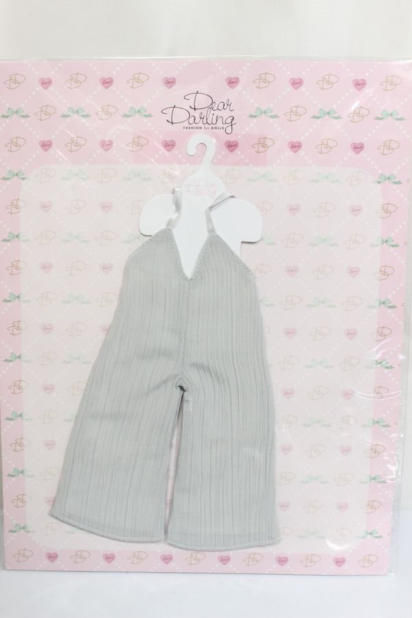 画像1: 【新品】ネオブライス/OF：deardarling：サロペット【ライトグレー】/ファッションドール　衣装 A-25-01-08-373-NY-ZA (1)