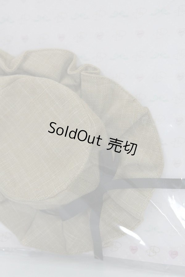 画像2: 【新品】ネオブライス/OF：deardarling：プリーツハット　ブラックリボン/ファッションドール　衣装 A-25-01-08-378-NY-ZA (2)