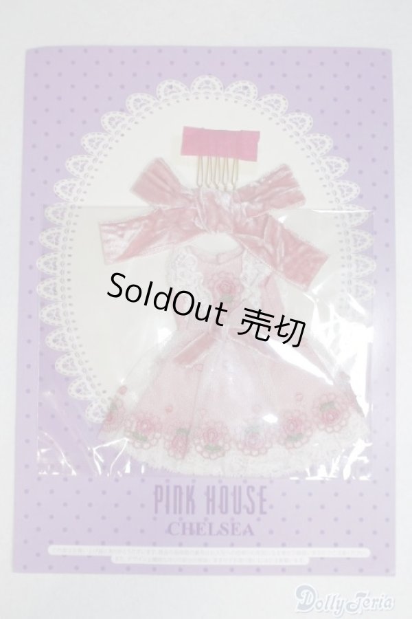 画像1: ネオブライス/OF:PINK HOUSE CHELSEA フランス製レース使いフラワーチュールワンピース A-26-06-08-580-NY-ZA (1)