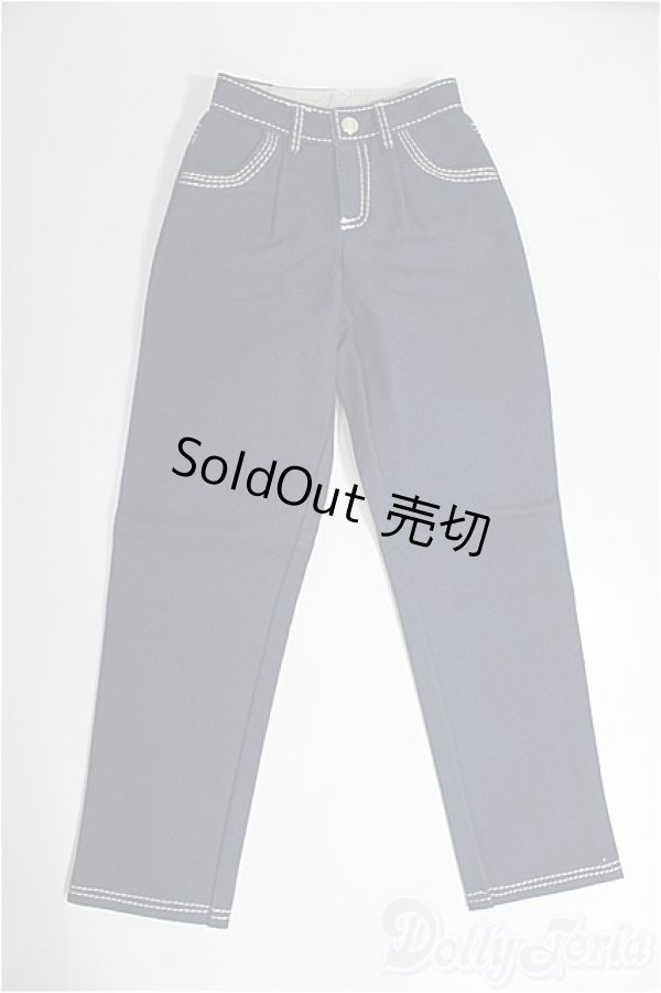 画像1: SD/OF:002タックワイドジーンズ（紺）・SD/1/3　60ｃｍ　BJD　MJD　衣装　ドール用 A-25-03-05-537-KD-ZA (1)